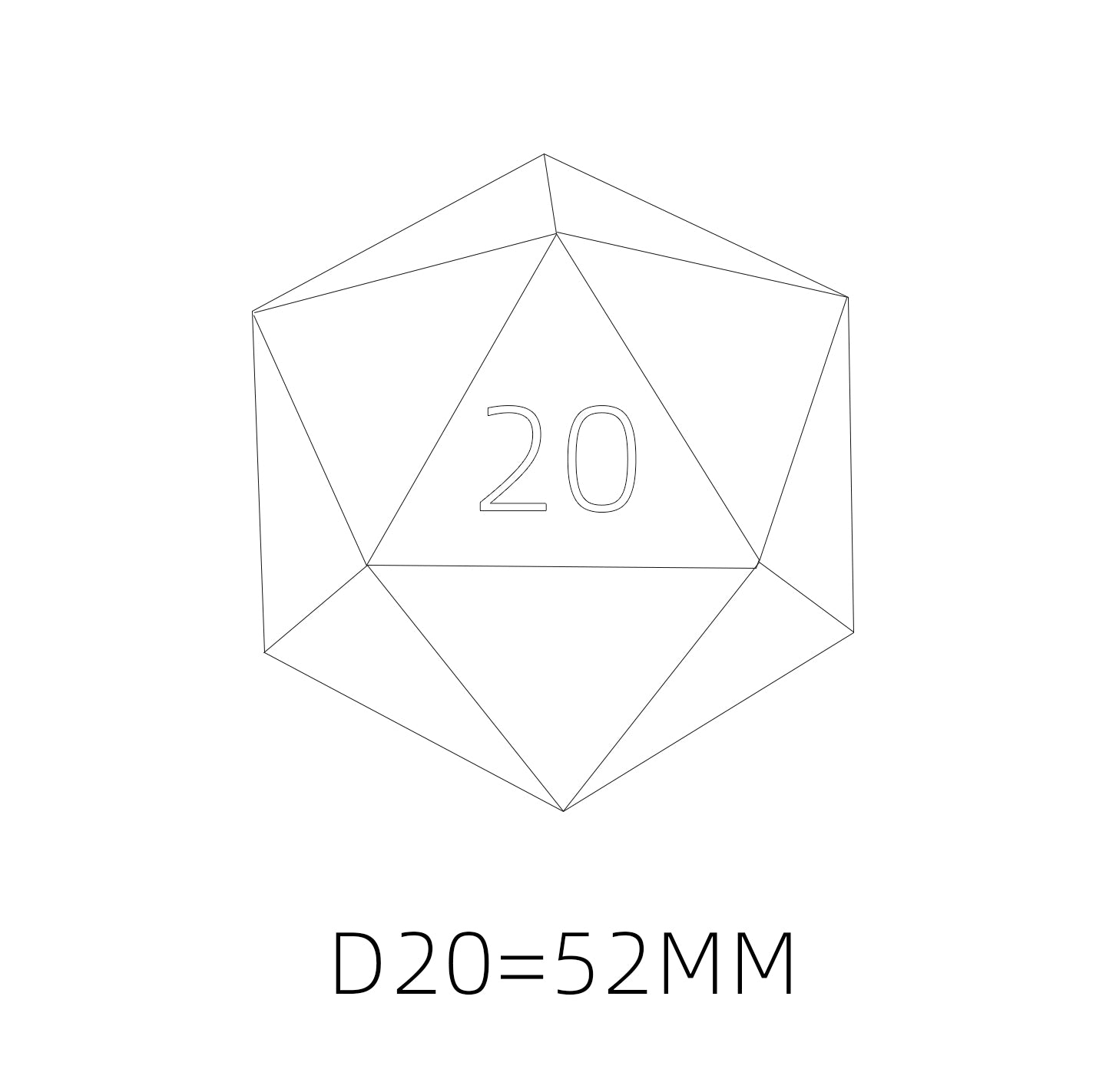 Jade Gaze Single D20 — 52 mm