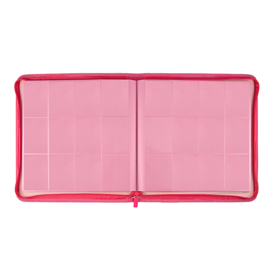 Pink Plaid 4/9/12-Pocket PU Binder
