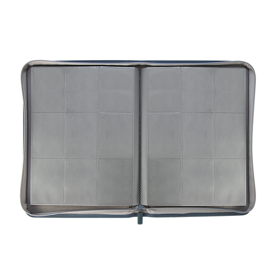AUREX CR-02 grey card binder open interior view