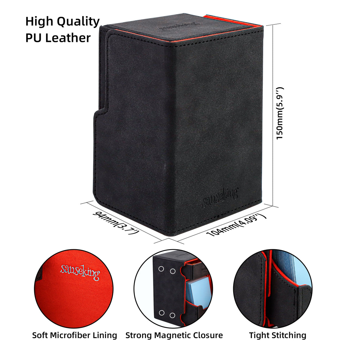 Double-Layer Deck Box – Black