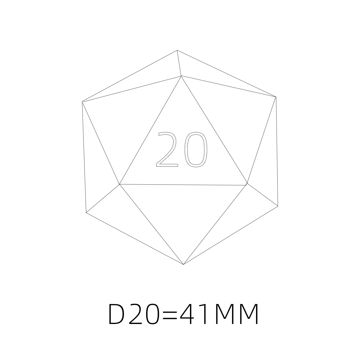 Dragonbreath Ember D20 — 41 mm
