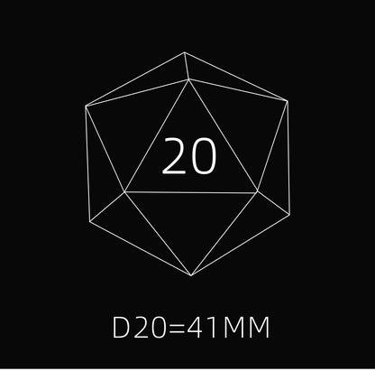 Hollow White Jade D20 — 41 mm