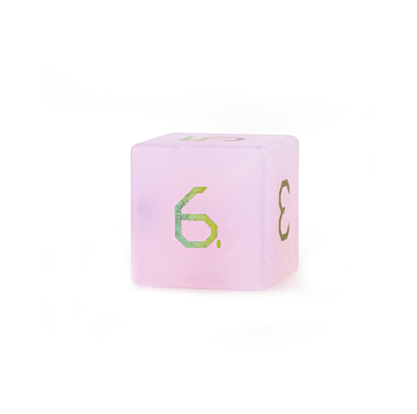Rose Opaline Plated 7-Piece Polyhedral Dice Set