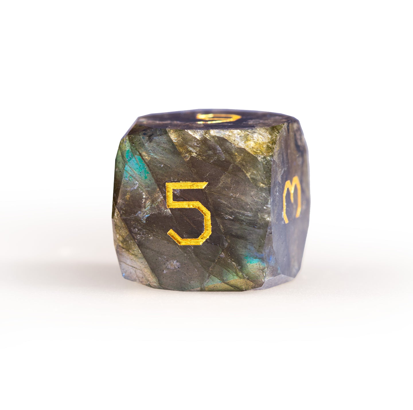 Labradorite Diamond-Cut 7-Piece Dice Set