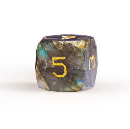 Labradorite Diamond-Cut 7-Piece Dice Set