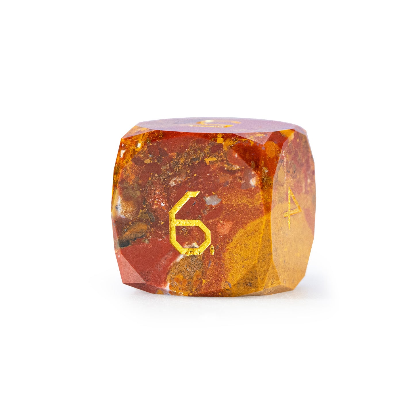 Ocean Agate Diamond-Cut 7-Piece Dice Set
