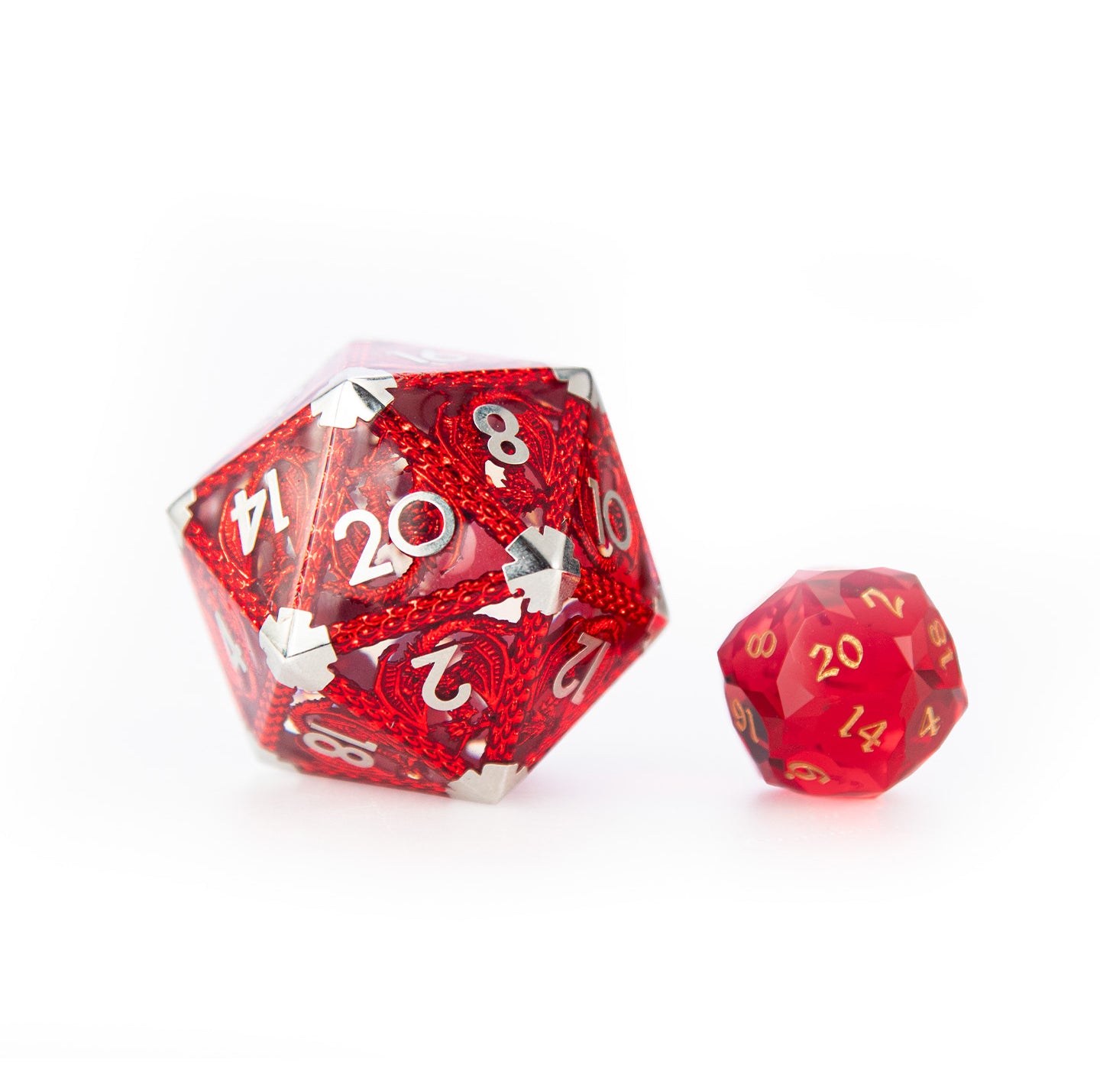 Crimson Dragon’s Flame Single D20 — 40 mm