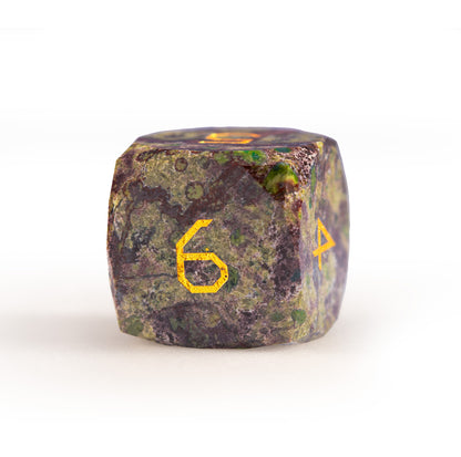 Dragon Bloodstone Diamond-Cut 7-Piece Dice Set