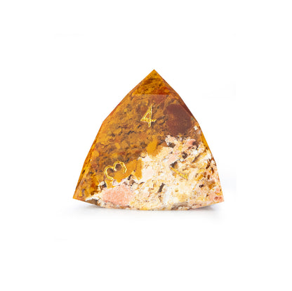 Ocean Agate Diamond-Cut 7-Piece Dice Set