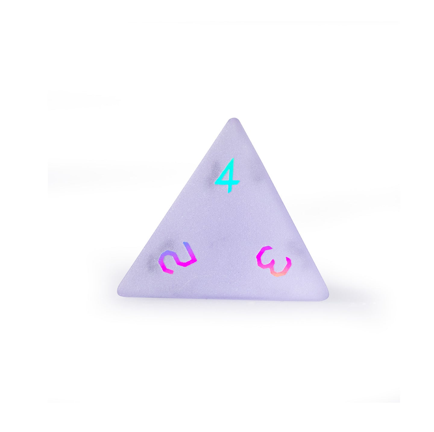Amethyst Purple Glass Plated 7-Piece Polyhedral Dice Set