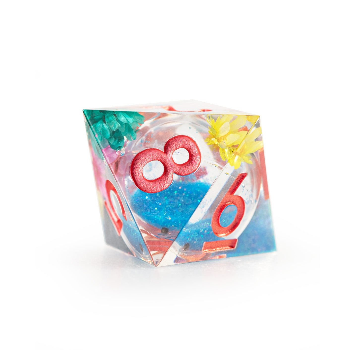 Azure Bloom Reverie 7-Piece Polyhedral Dice Set