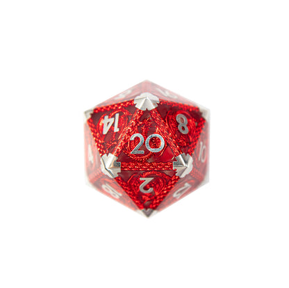 Crimson Dragon’s Flame Single D20 — 40 mm