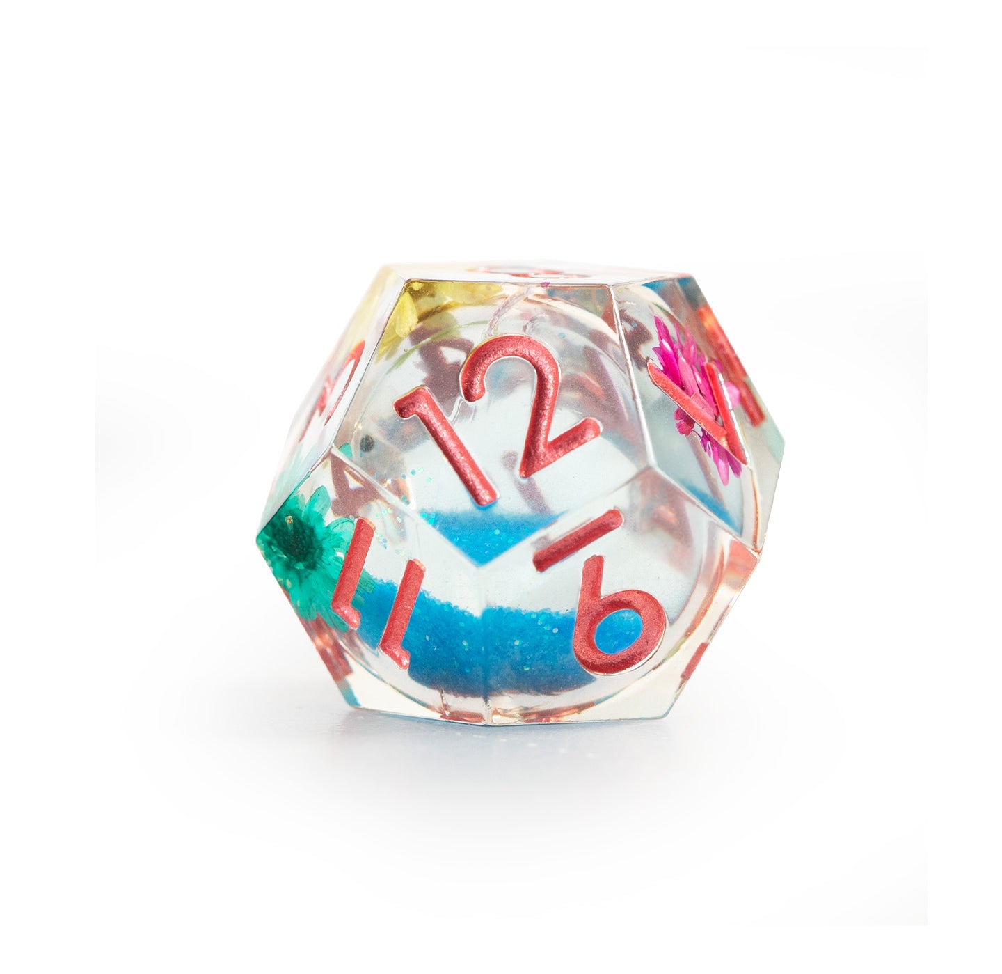 Azure Bloom Reverie 7-Piece Polyhedral Dice Set