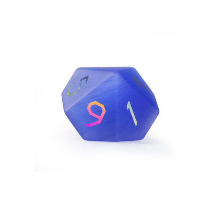 Royal Blue Cat Plated 7-Piece Polyhedral Dice Set