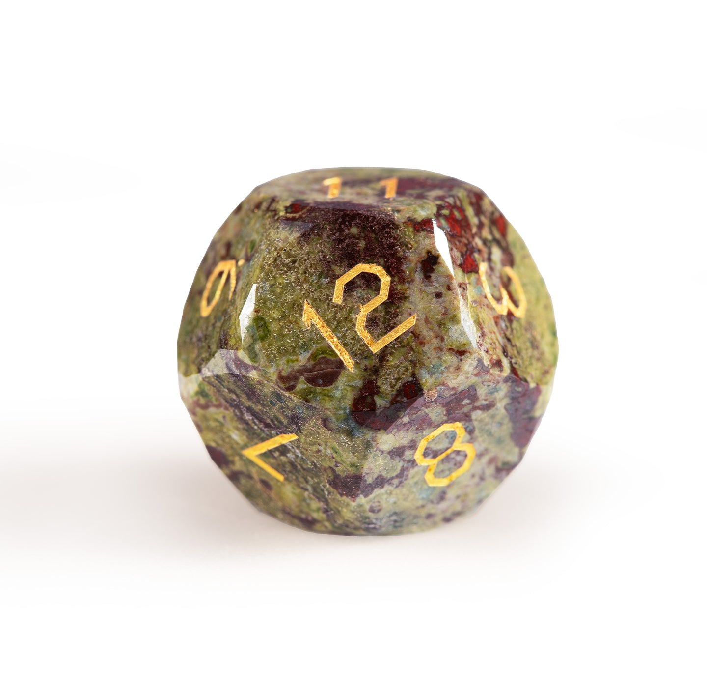 Dragon Bloodstone Diamond-Cut 7-Piece Dice Set