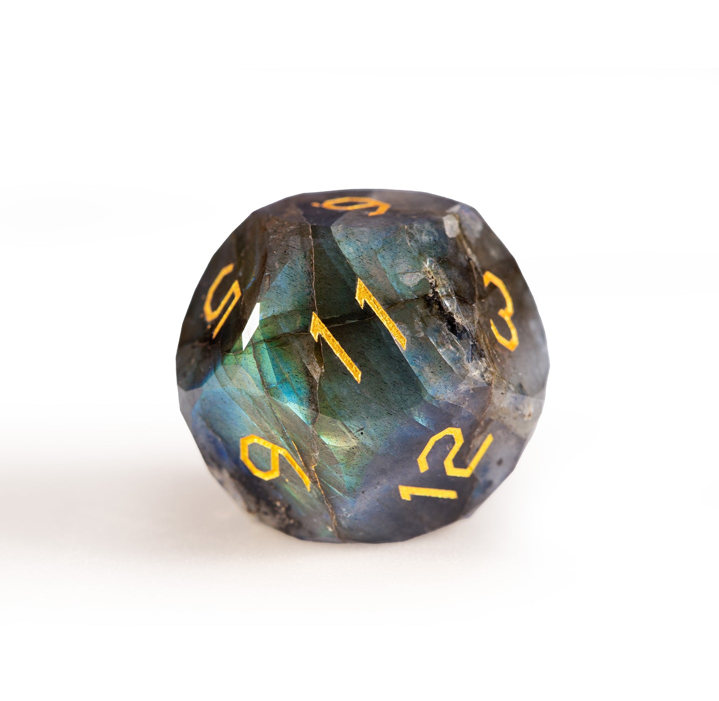 Labradorite Diamond-Cut 7-Piece Dice Set