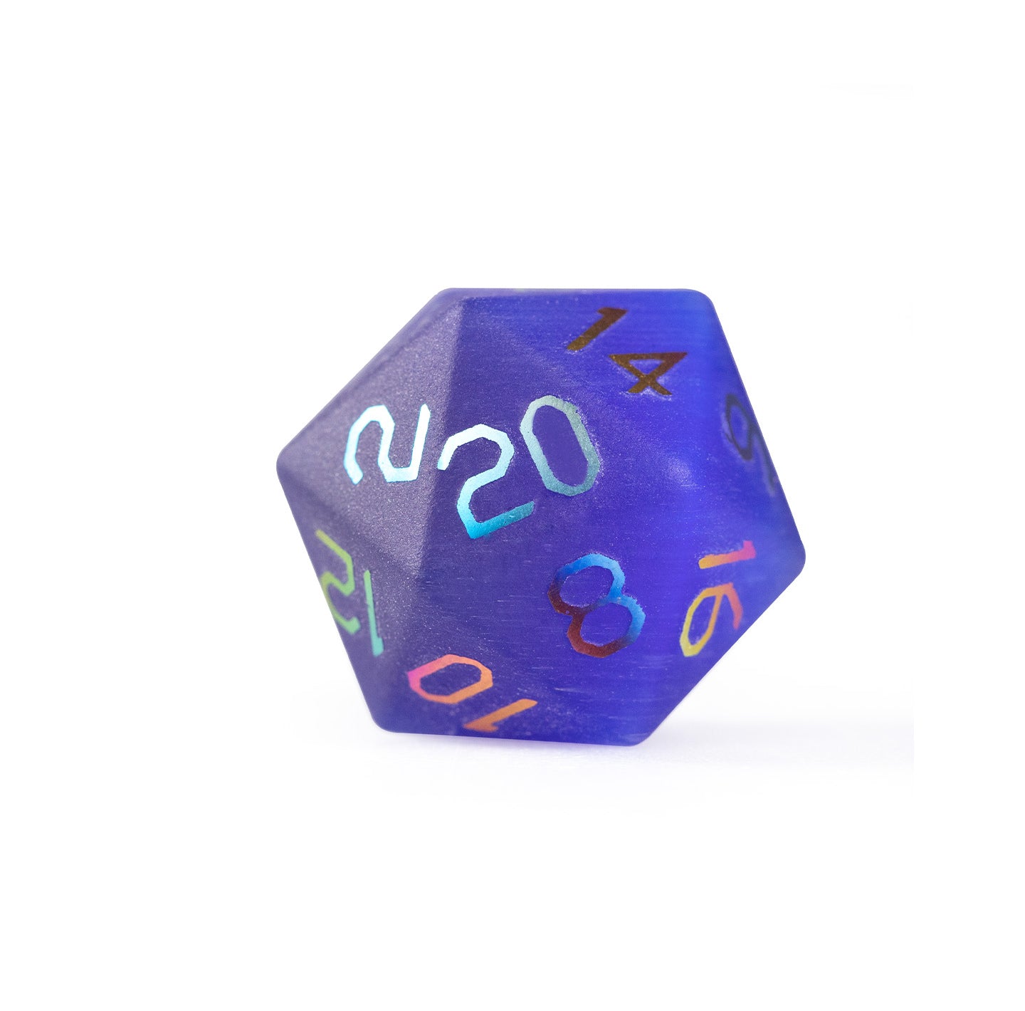 Royal Blue Cat Plated 7-Piece Polyhedral Dice Set