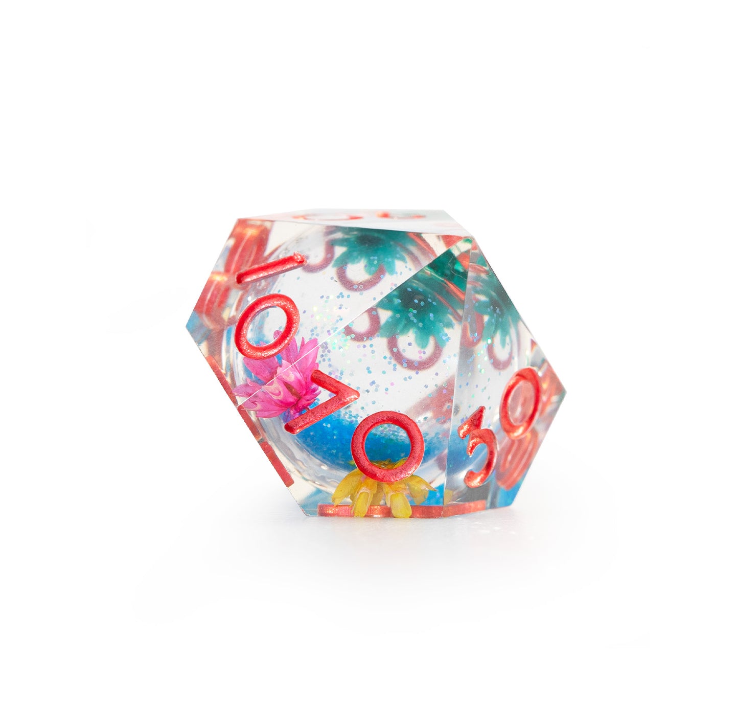 Azure Bloom Reverie 7-Piece Polyhedral Dice Set