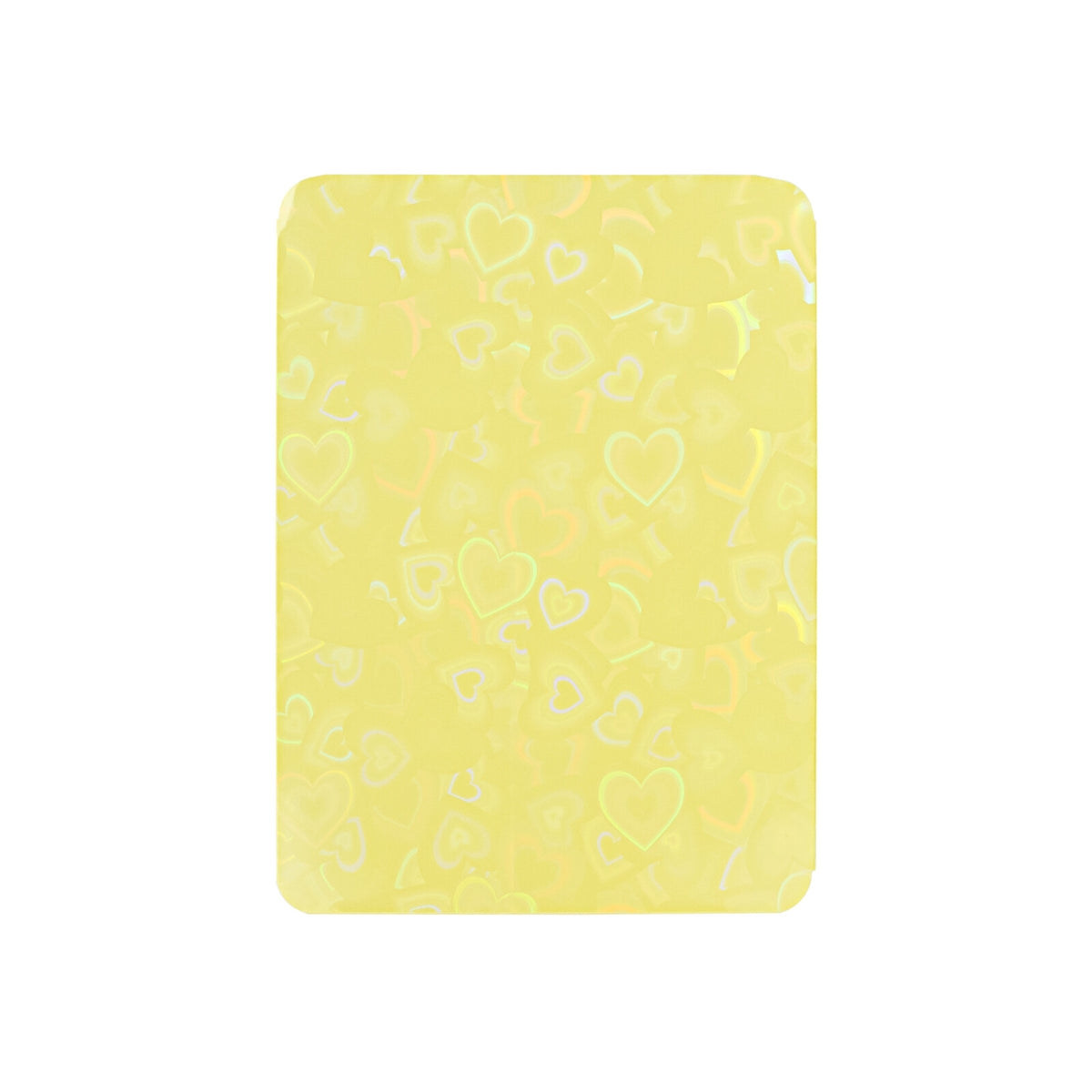 Love Heart-Shape Laser Flashing Rounded Card Sleeves