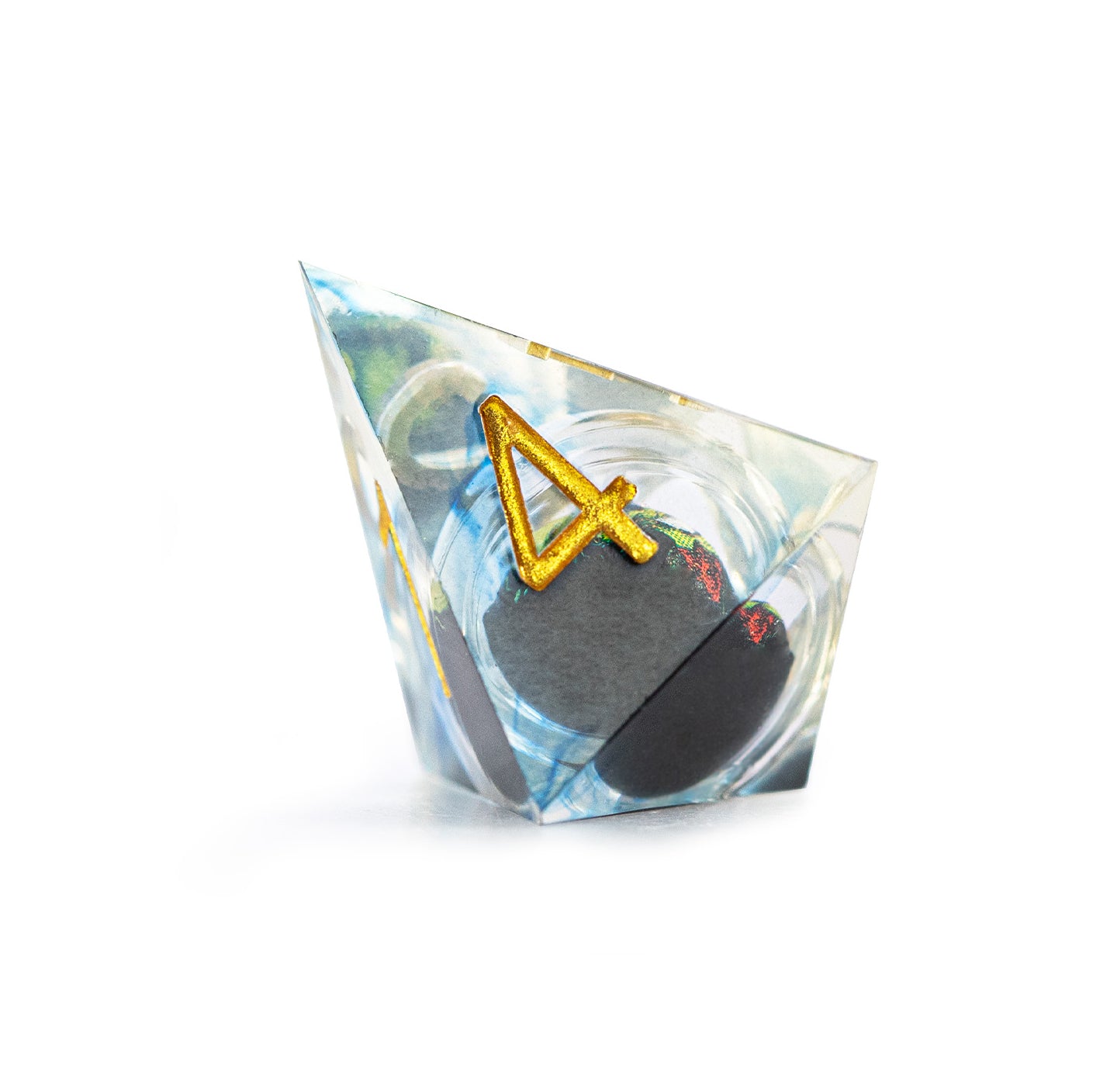 Gilded Veil Skull 7-Piece Polyhedral Dice Set