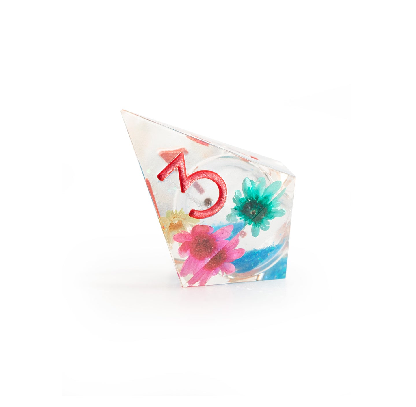 Azure Bloom Reverie 7-Piece Polyhedral Dice Set