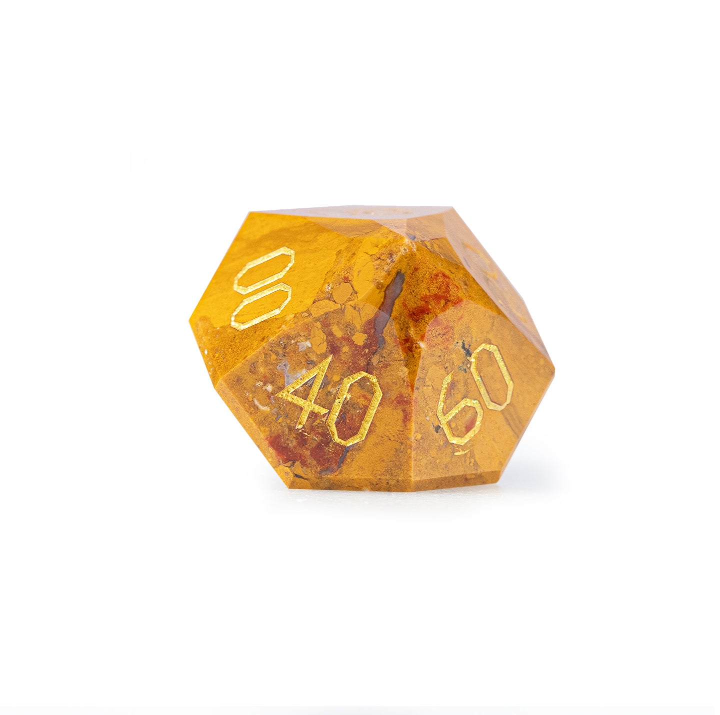 Ocean Agate Diamond-Cut 7-Piece Dice Set