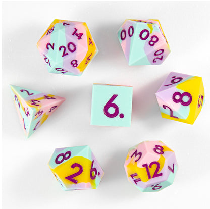 Berry Candy Silicone 7-Piece Polyhedral Dice Set