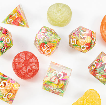 Fruitburst 7-Piece Polyhedral Dice Set