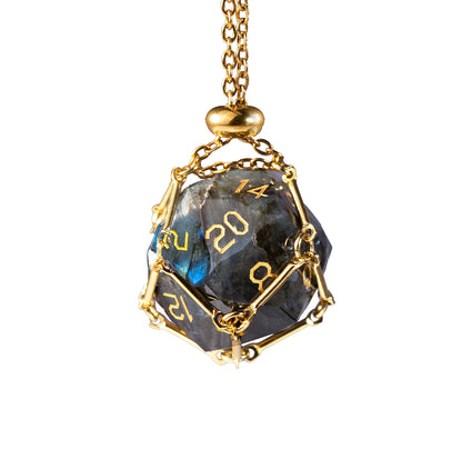 Labradorite Diamond-Cut 7-Piece Dice Set