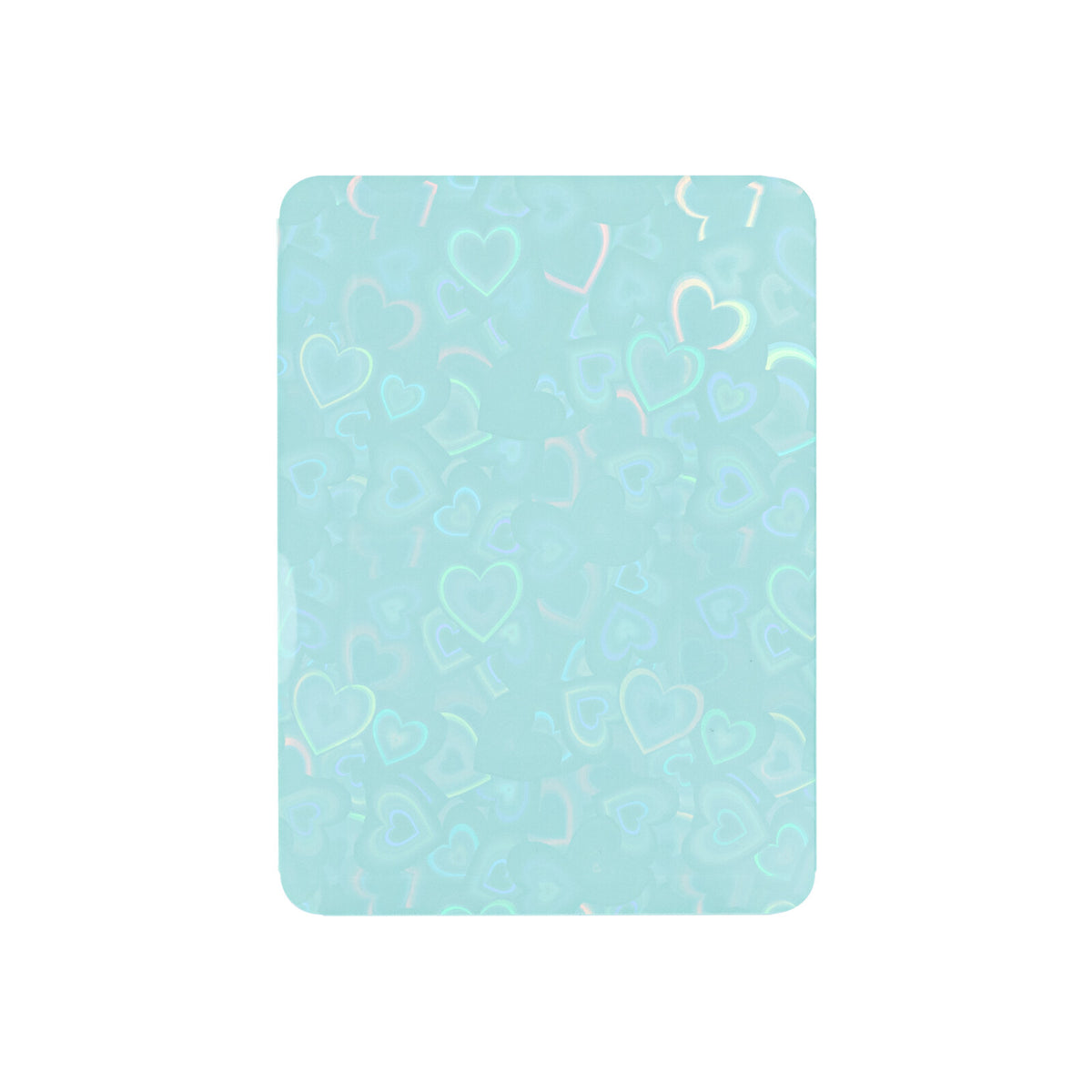 Love Heart-Shape Laser Flashing Rounded Card Sleeves