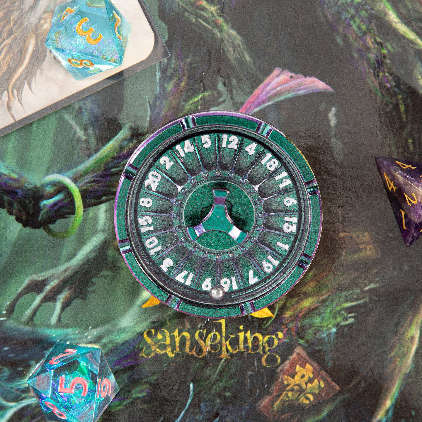 Dragon Metal Dice Spinner 1–20