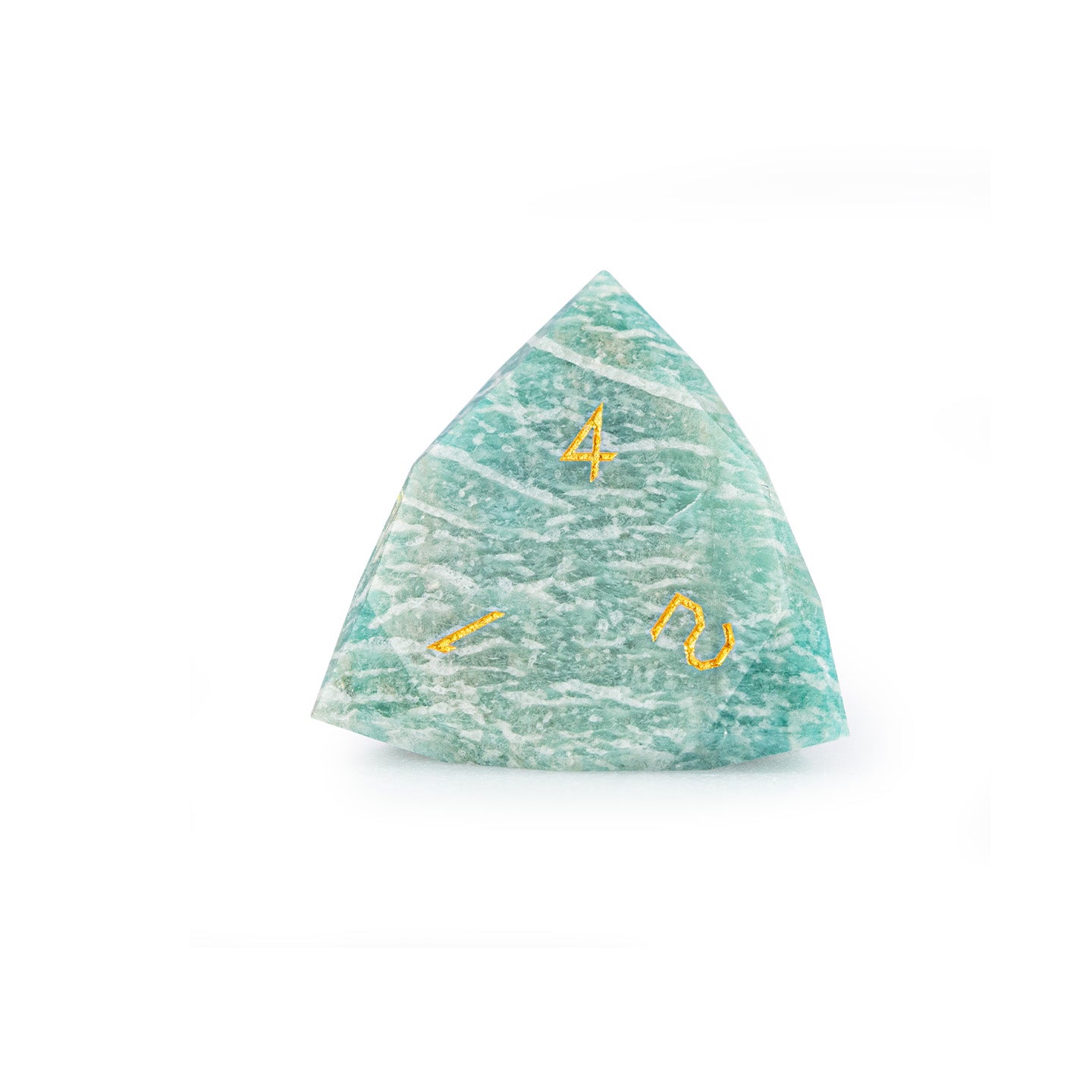 Russian Amazonite Diamond-Cut 7-Piece Dice Set