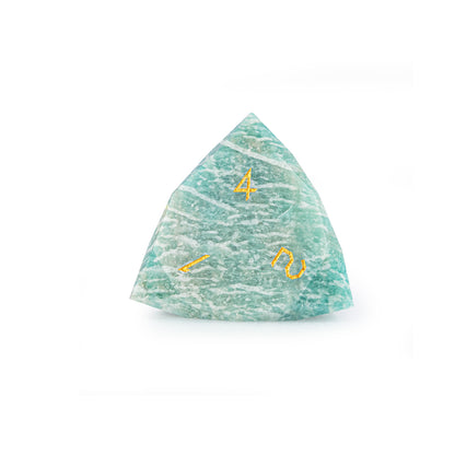 Russian Amazonite Diamond-Cut 7-Piece Dice Set