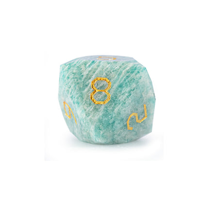 Russian Amazonite Diamond-Cut 7-Piece Dice Set
