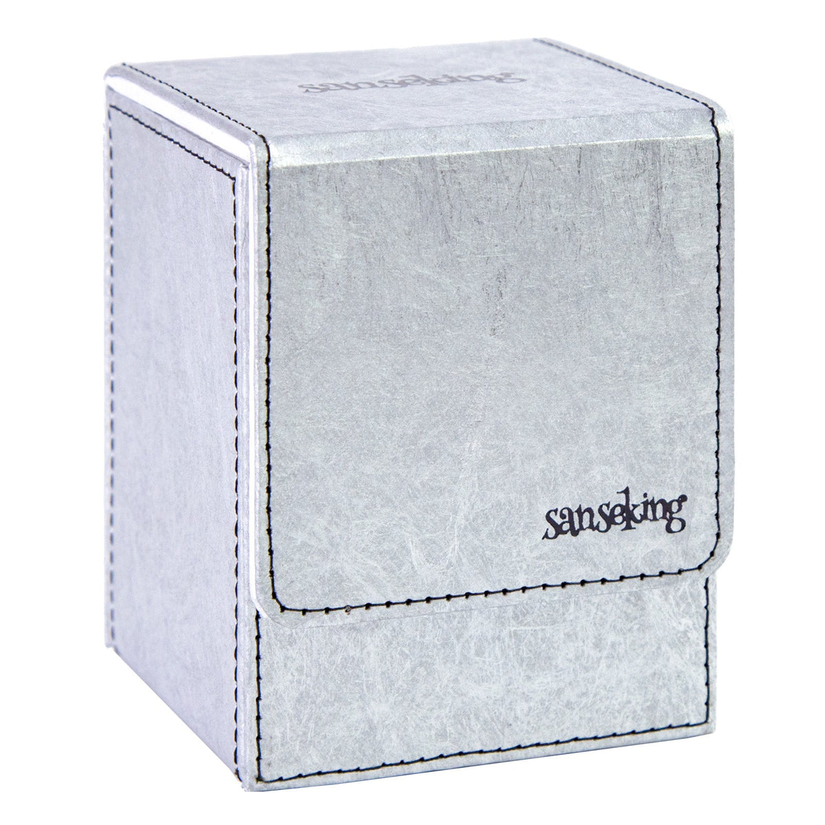 TCG Deck Box Fits 100+ yvek® (Vertical,Silver)
