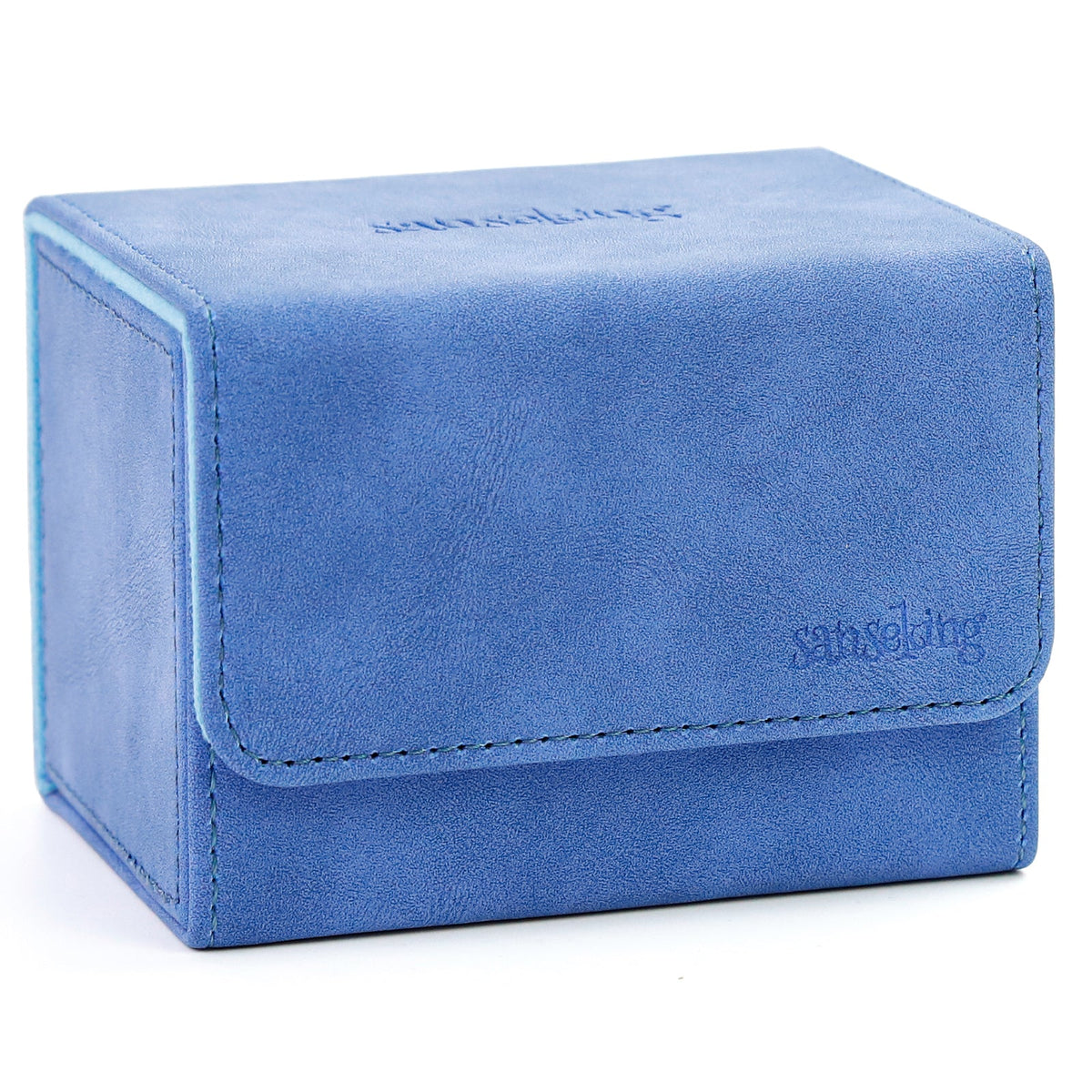 Leather Deck Box for TCG (Horizontal,Blue)