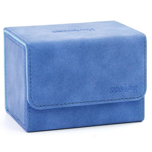 Leather Deck Box for TCG (Horizontal,Blue)