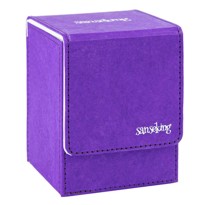 TCG Deck Box Fits 100+ yvek® (Vertical,Purple)