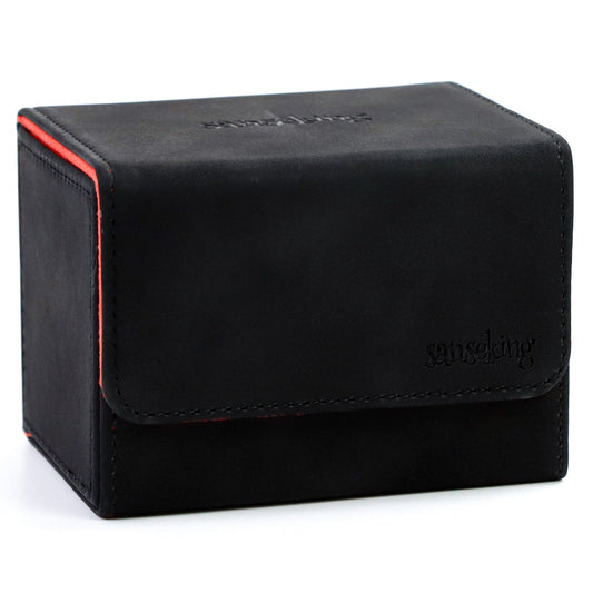 Leather Deck Box for TCG (Horizontal,Black)