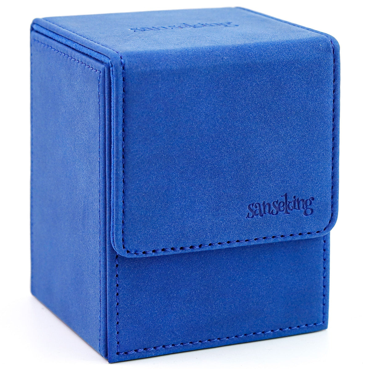 Leather Deck Box for TCG (Vertical,Dark Blue)