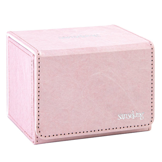 TCG Deck Box Fits 100+ yvek®  (Horizontal,Pink)