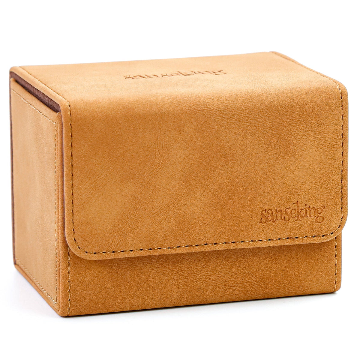 Leather Deck Box for TCG (Horizontal,Brown)