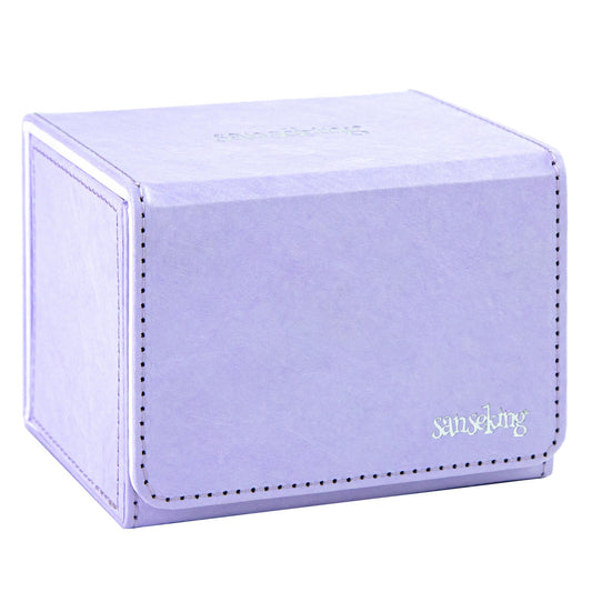 TCG Deck Box Fits 100+ yvek®  (Horizontal,Light Purple)