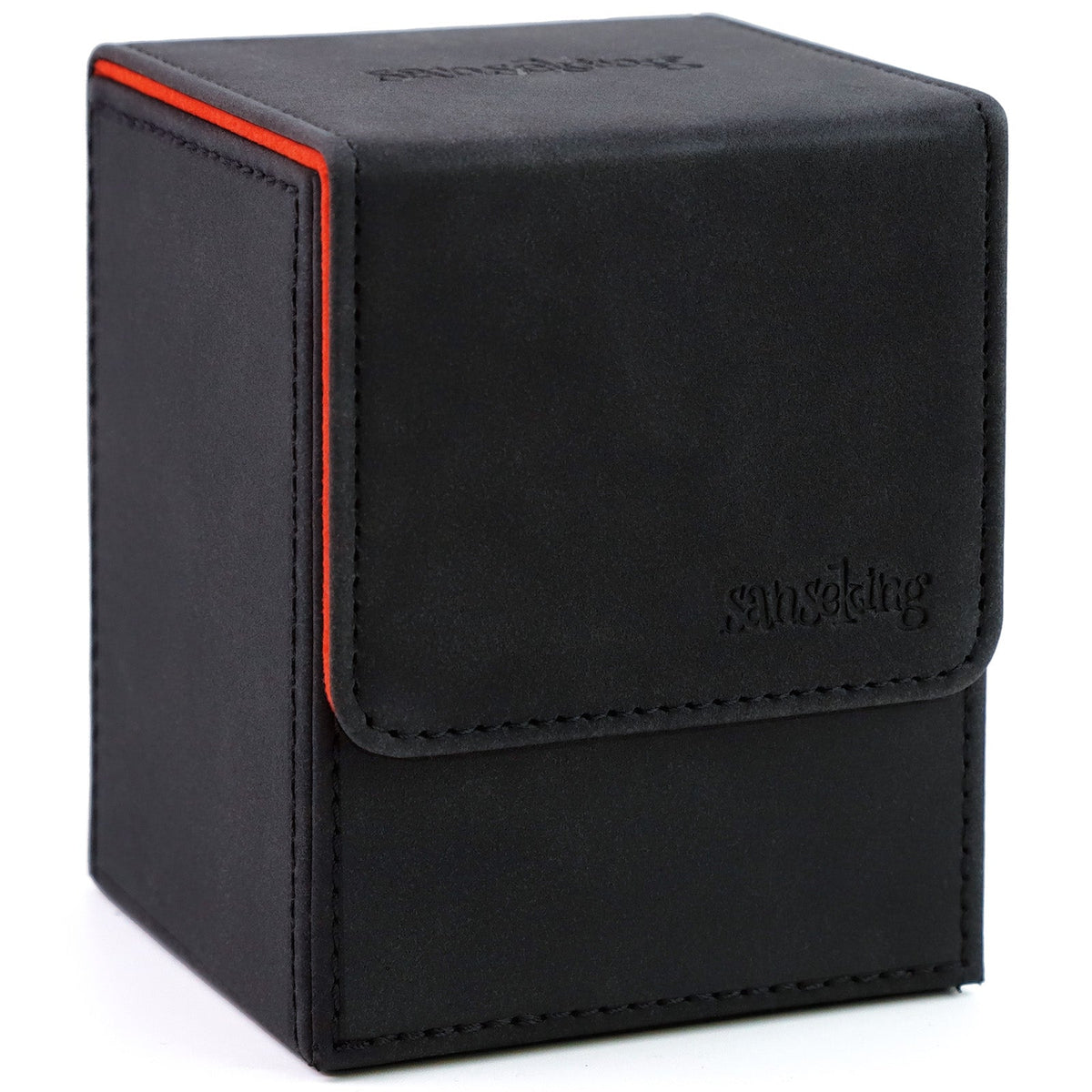 Leather Deck Box for TCG (Vertical,Black)