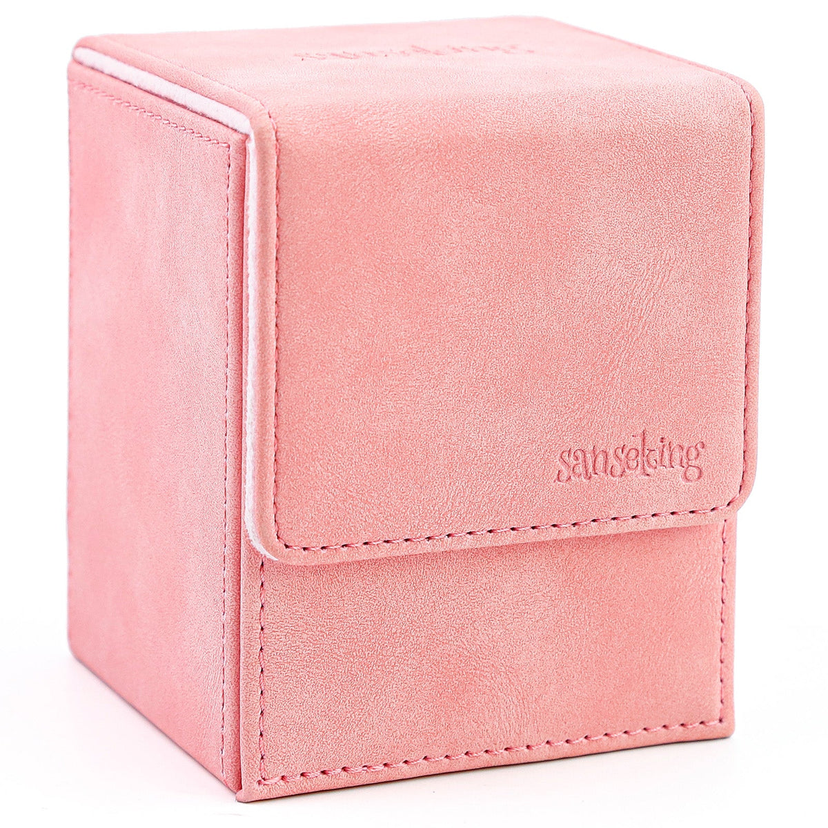 Leather Deck Box for TCG (Vertical,Pink)