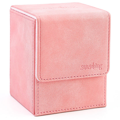 Leather Deck Box for TCG (Vertical,Pink)