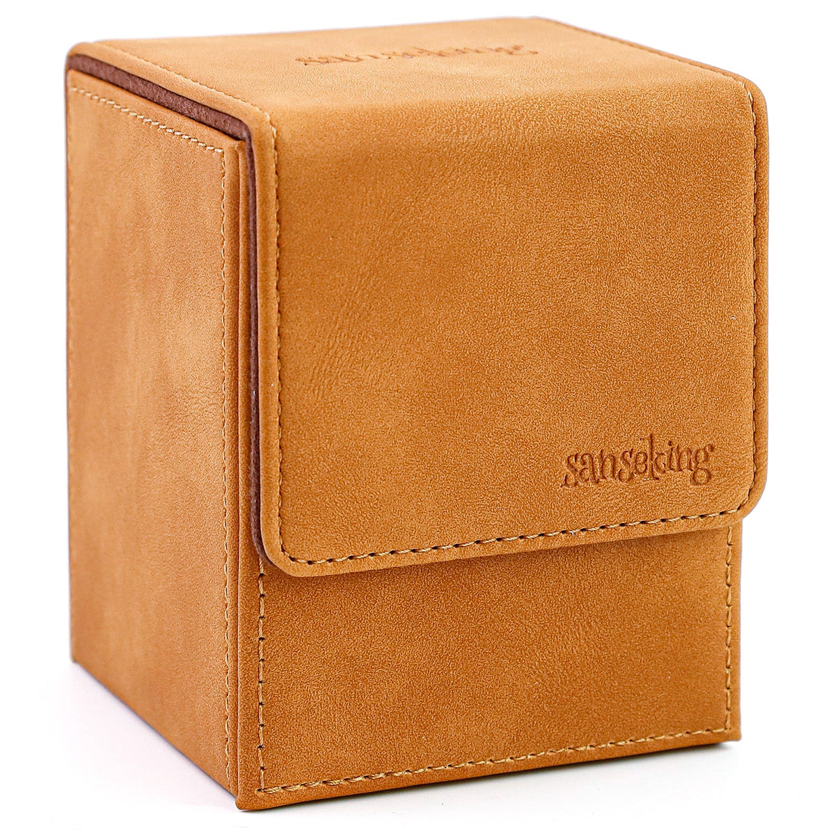 Leather Deck Box for TCG (Vertical,Brown)