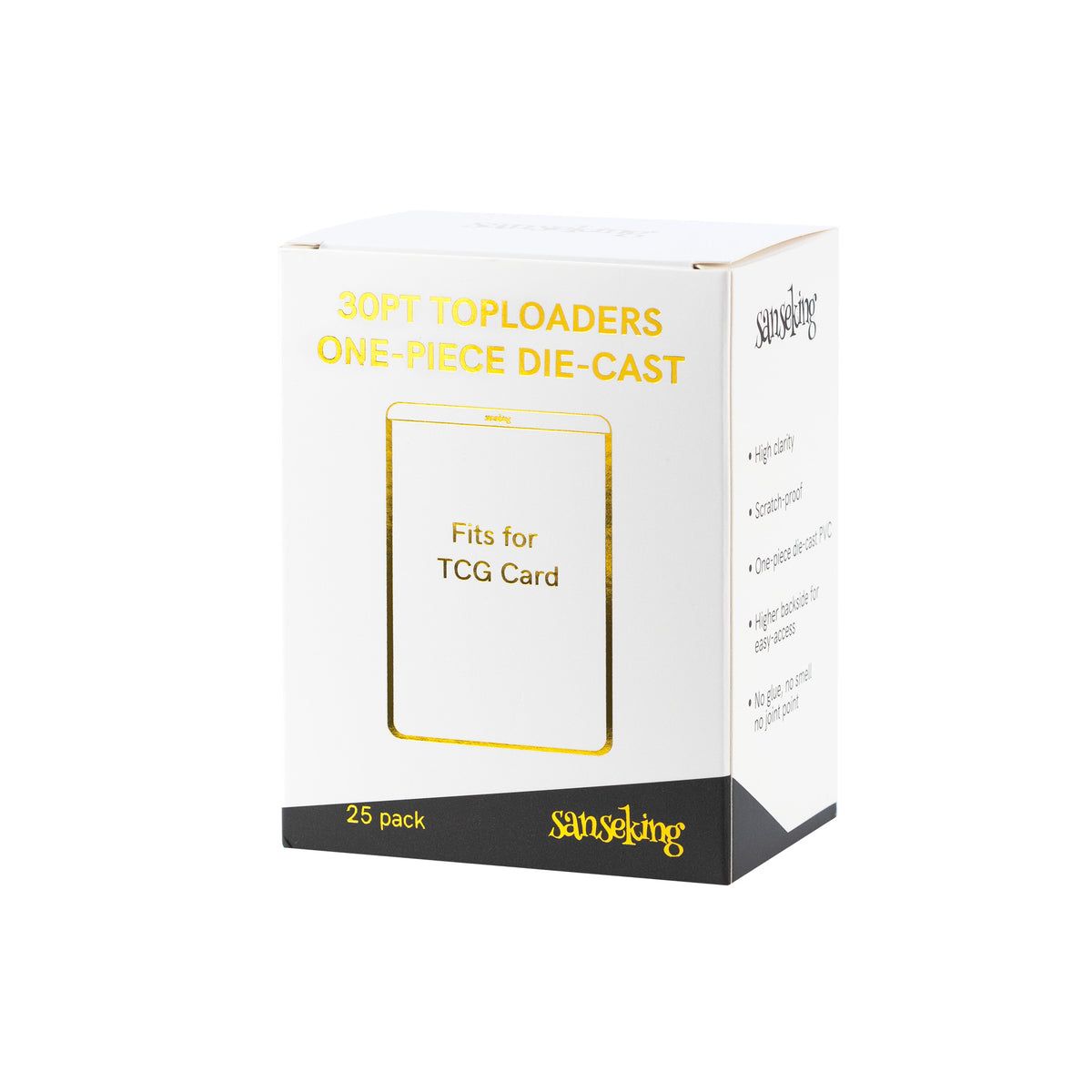30PT One-piece Die-cast Toploaders