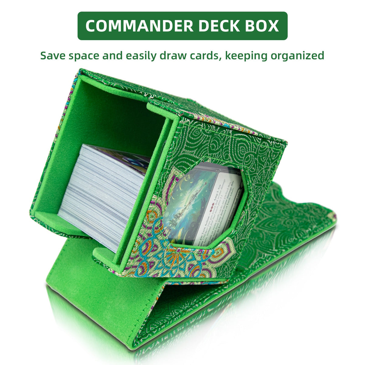 Satin Deck Box Fits 100+ (Cyan)