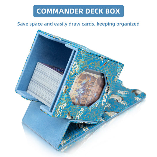 Satin Deck Box Fits 100+ (Light Blue)